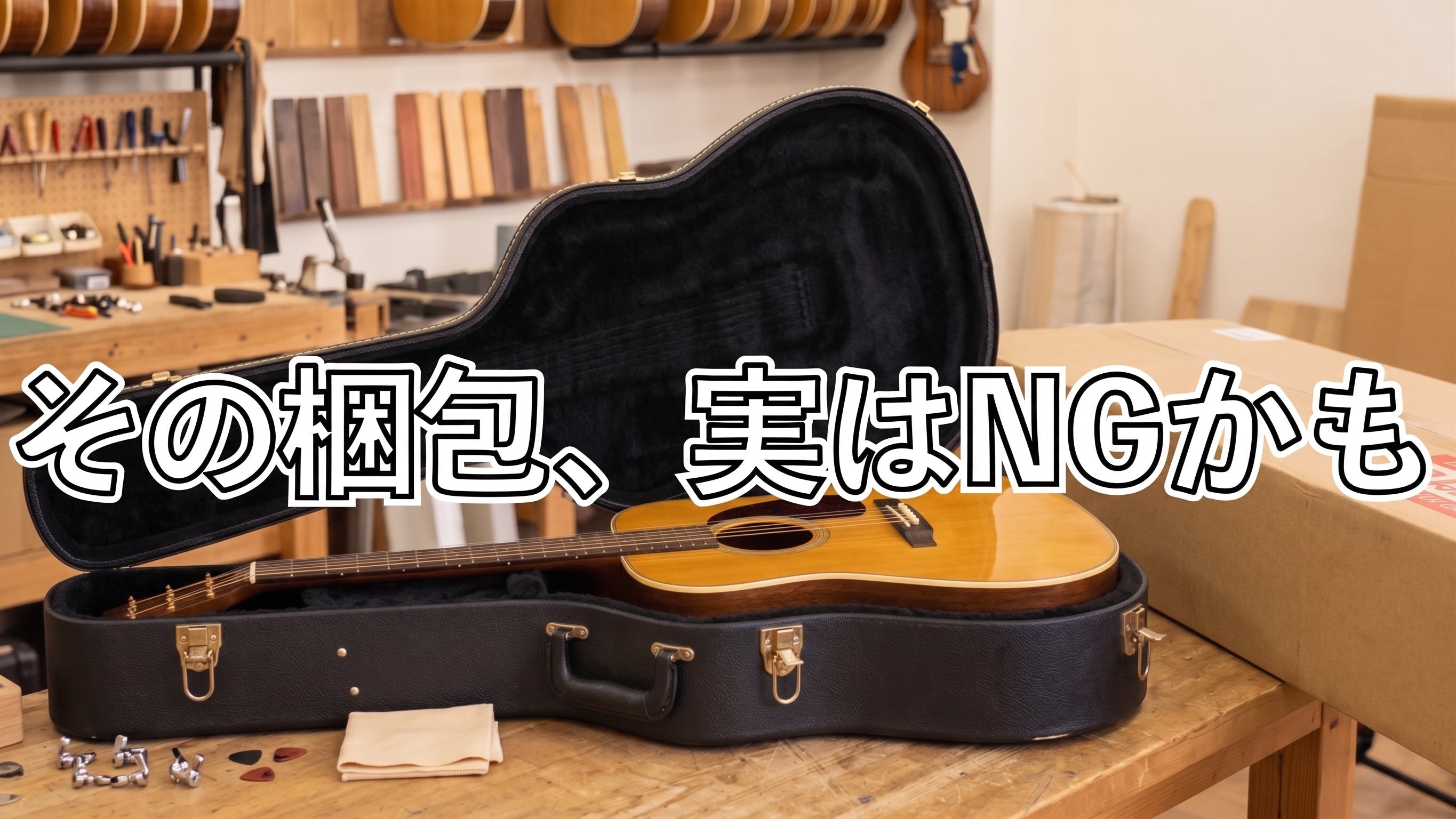 その梱包、実はNGかも?アコースティックギターの正しい梱包方法