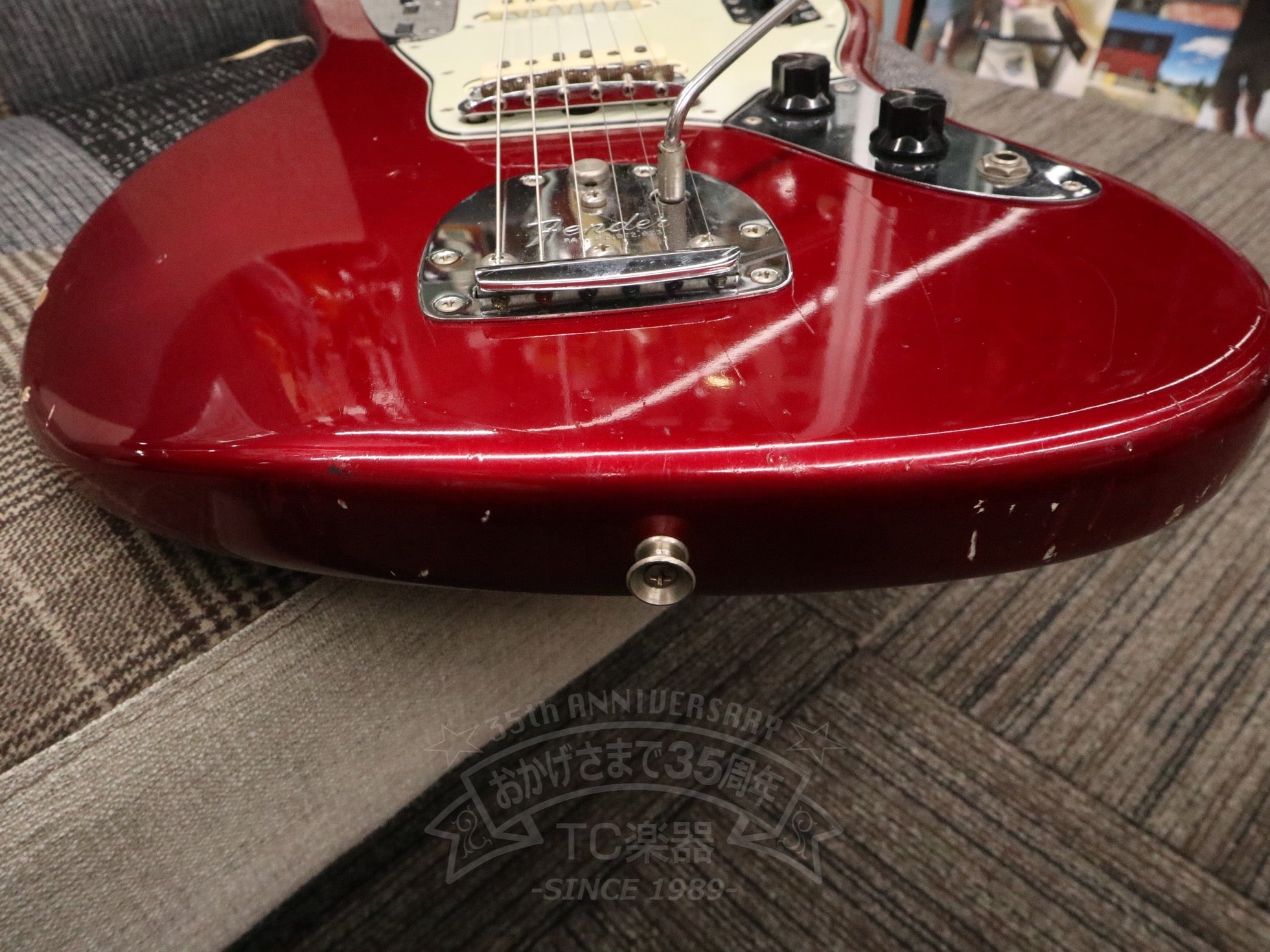 1964 JAGUAR Candy Apple Red Matching Head - TC楽器 - TCGAKKI