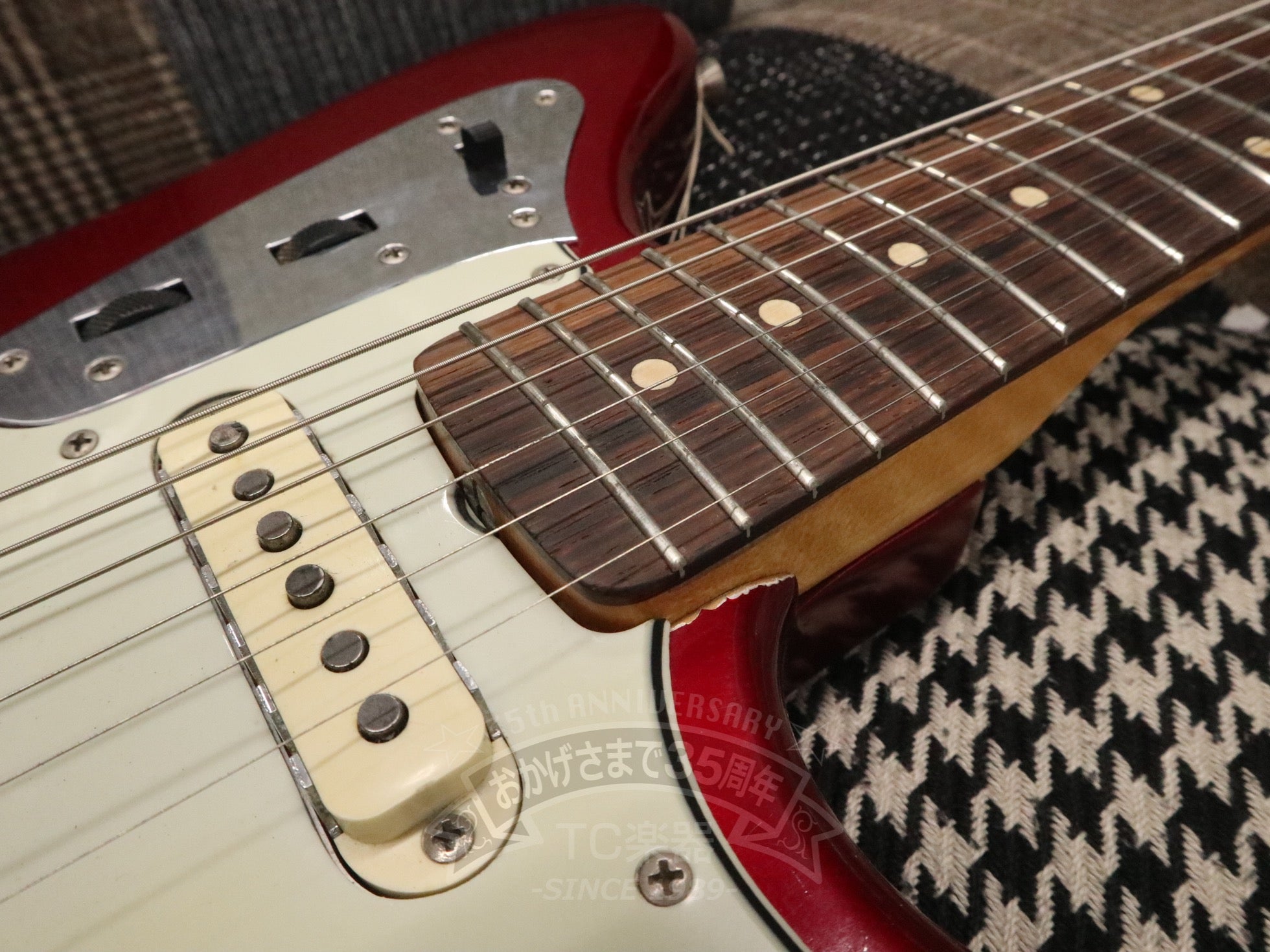 1964 JAGUAR Candy Apple Red Matching Head - TC楽器 - TCGAKKI