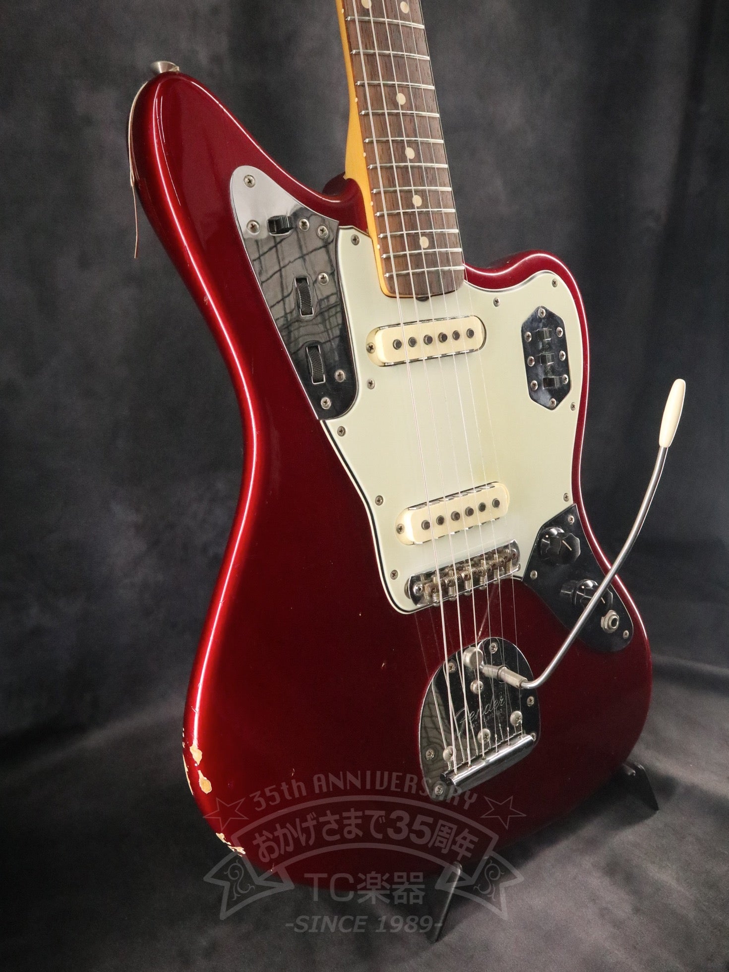 1964 JAGUAR Candy Apple Red Matching Head - TC楽器 - TCGAKKI