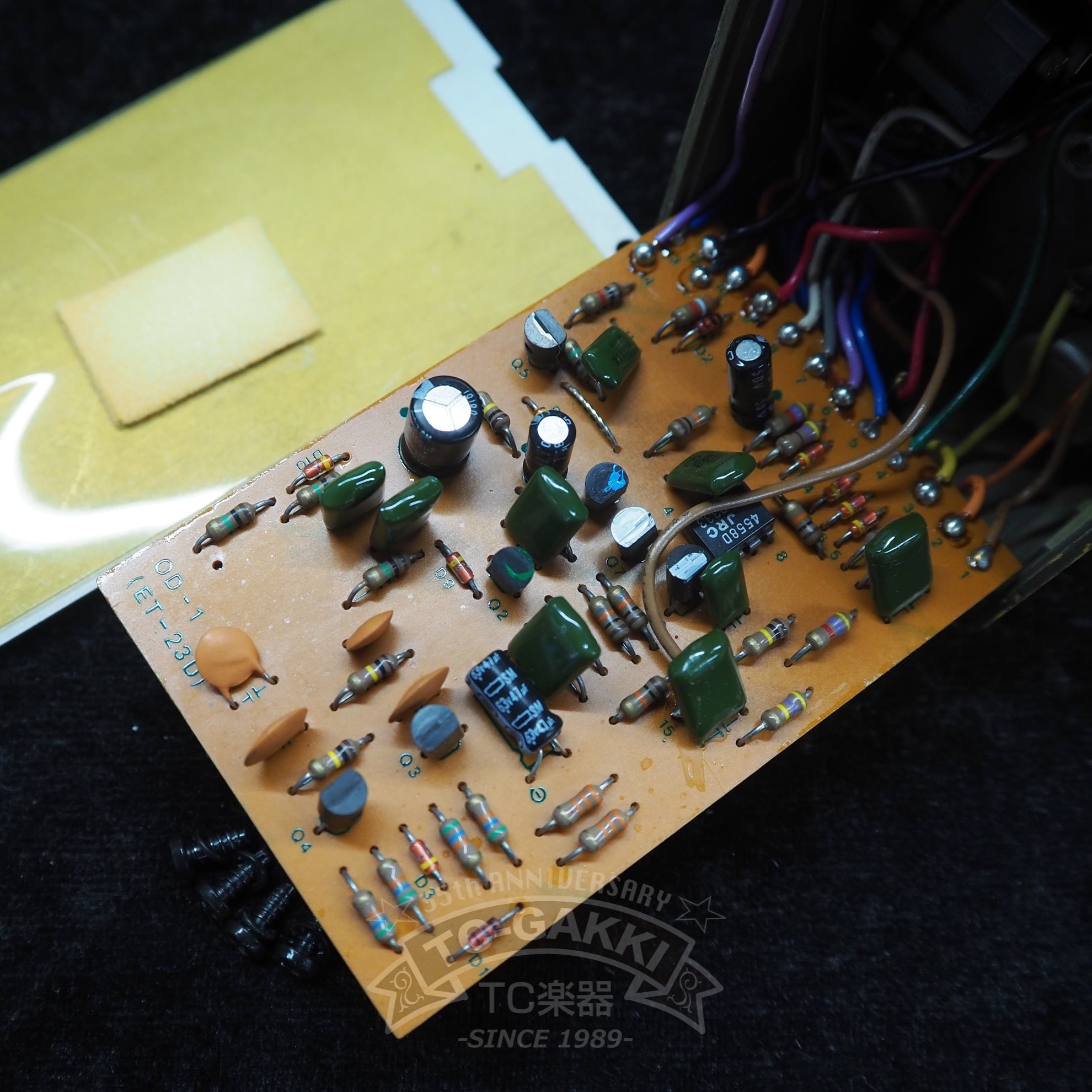 BOSS OD-1 Over Drive (Silver Screw/JAPAN/JRC4558D)