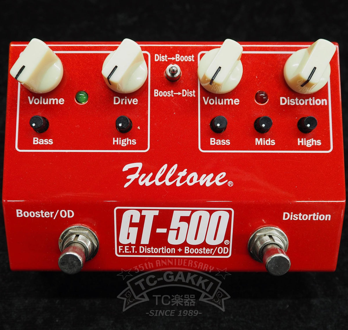 Fulltone GT-500 F.E.T. Distortion + Booster/OD (Red)