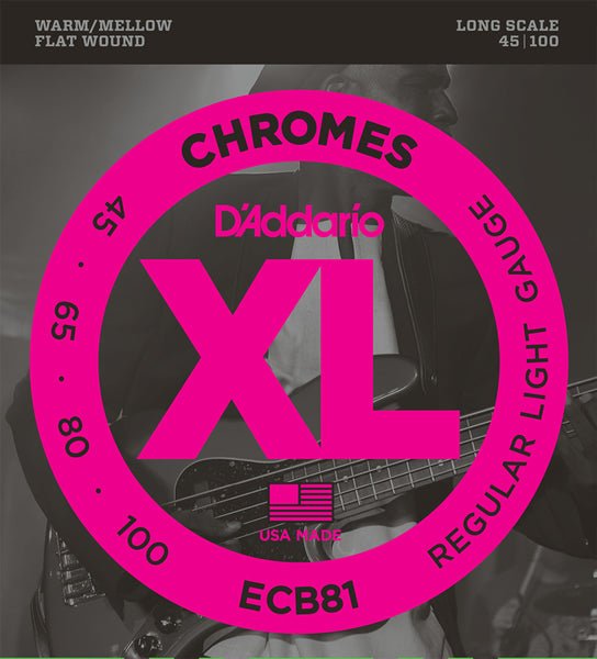 D'Addario XL CHROMES (FLAT WOUND) - TC楽器 - TCGAKKI