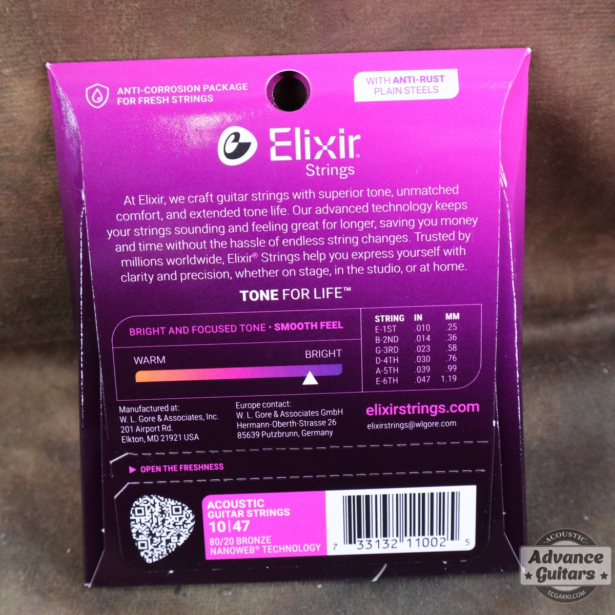 Elixir / NANOWEB Bronze Extra Light 11002 - TC楽器 - TCGAKKI