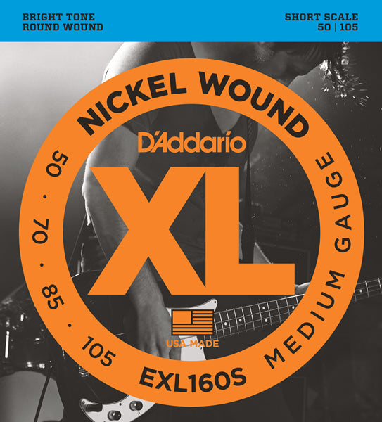 D'Addario XL NICKEL Short Scale