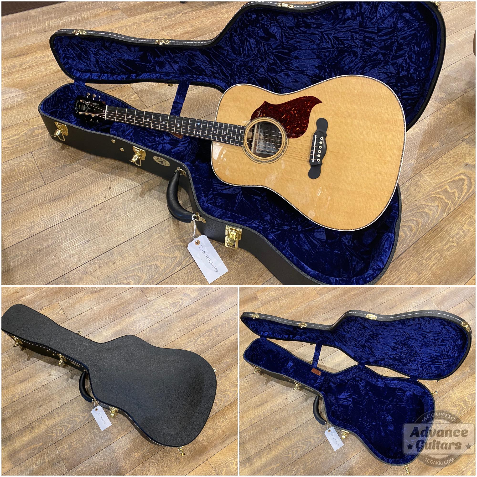 Flame Claro Walnut Dreadnought Advance Guitars Signature Model - TC楽器 - TCGAKKI