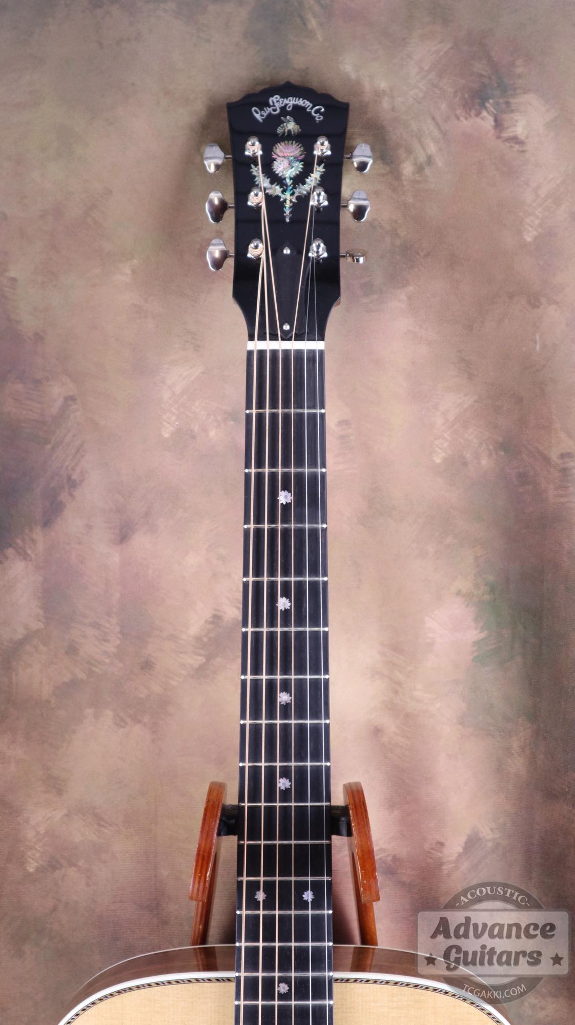 Flame Claro Walnut Dreadnought Advance Guitars Signature Model - TC楽器 - TCGAKKI