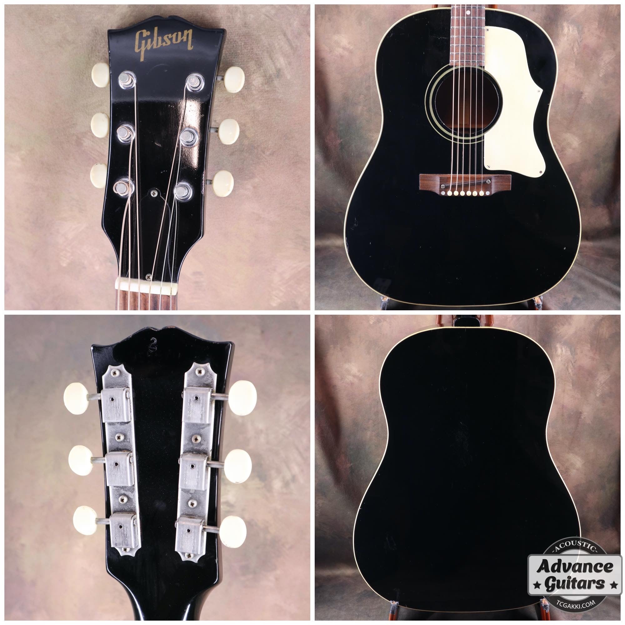 【HOLD】1968年製 J - 45 Ebony Black - TC楽器 - TCGAKKI