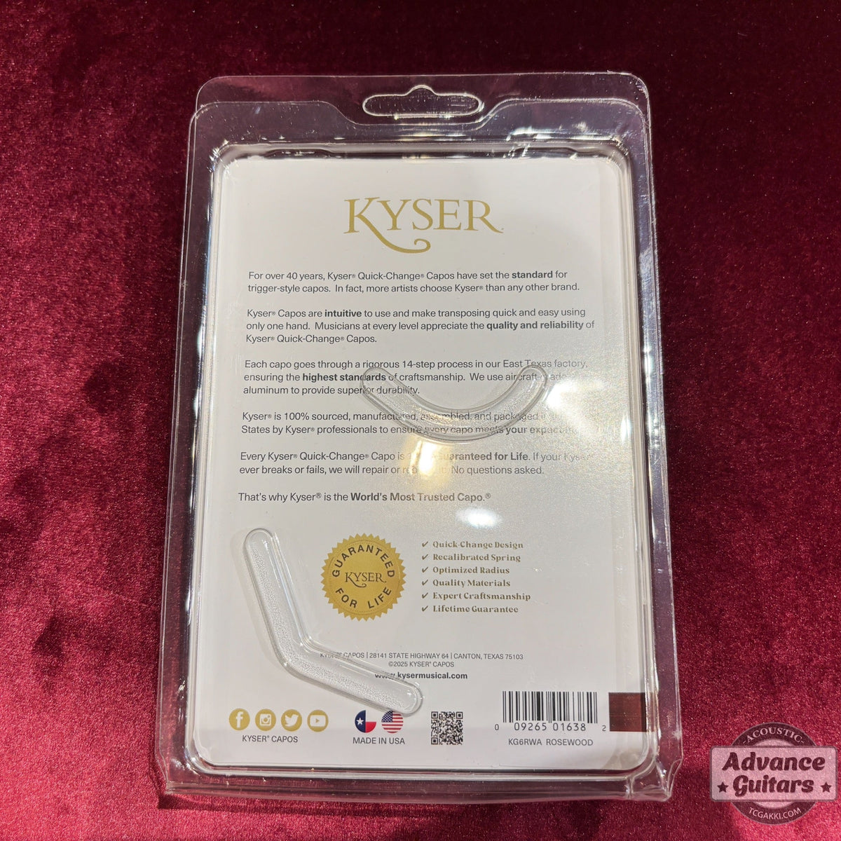 Kyser KG6WA ROSEWOOD【アコースティックギター用】 - TC楽器 - TCGAKKI
