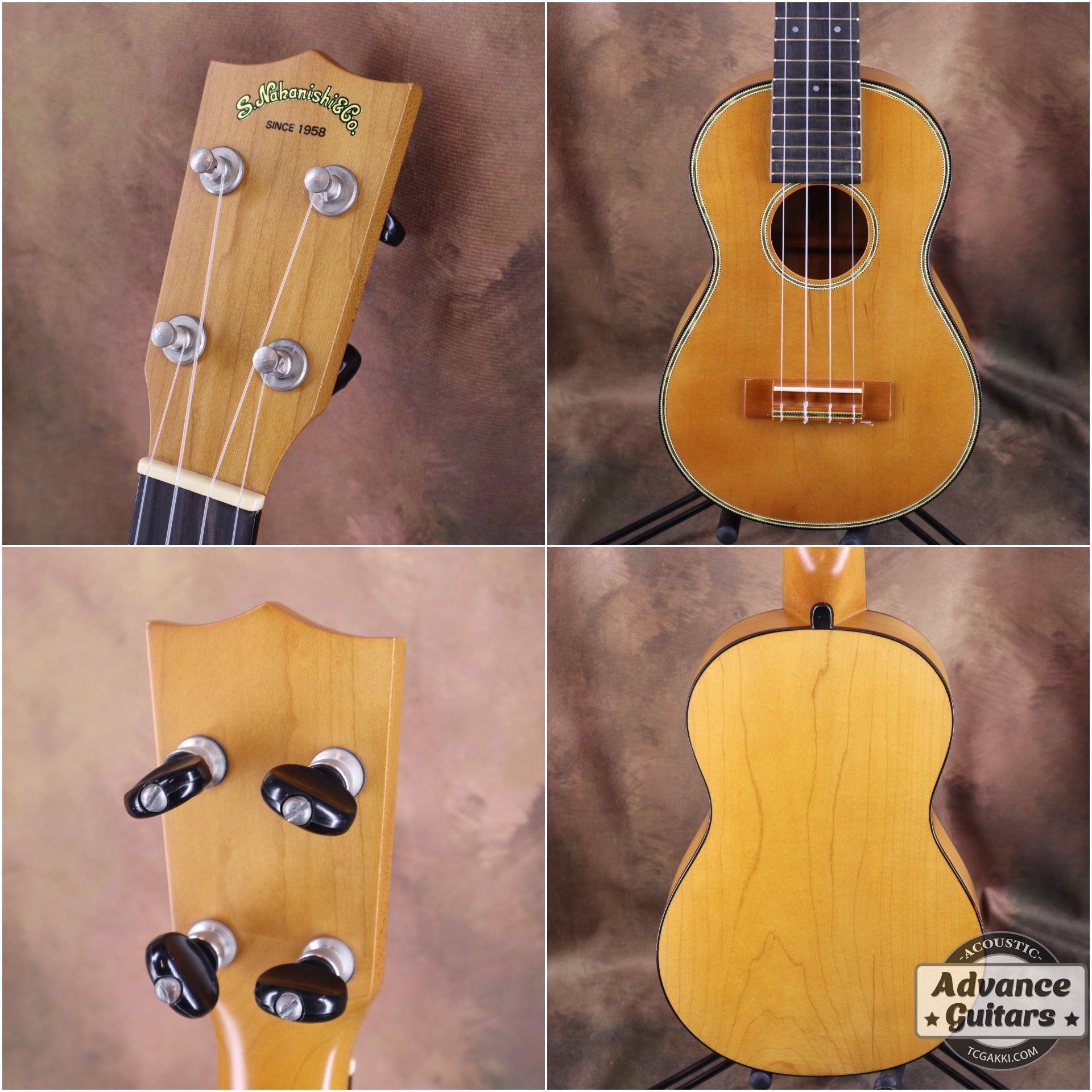 Nakanishi Soprano Ukulele Long Neck