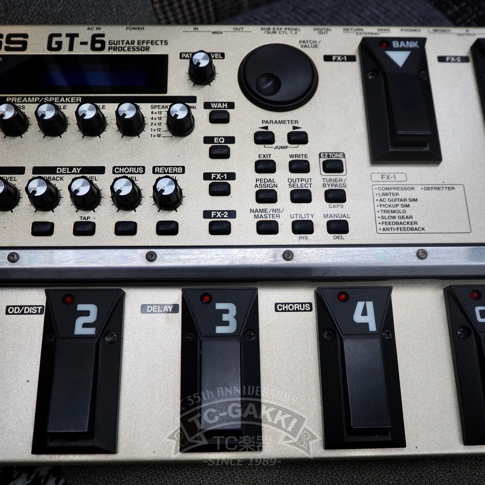 BOSS GT-6 GUITAR EFFECTS PROCESSOR