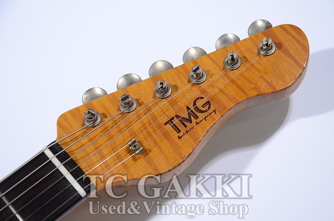 Dover SSS Candy Apple Red Over White Multicolor Heavy Aged 5A Flame Maple Neck - TC楽器 - TCGAKKI