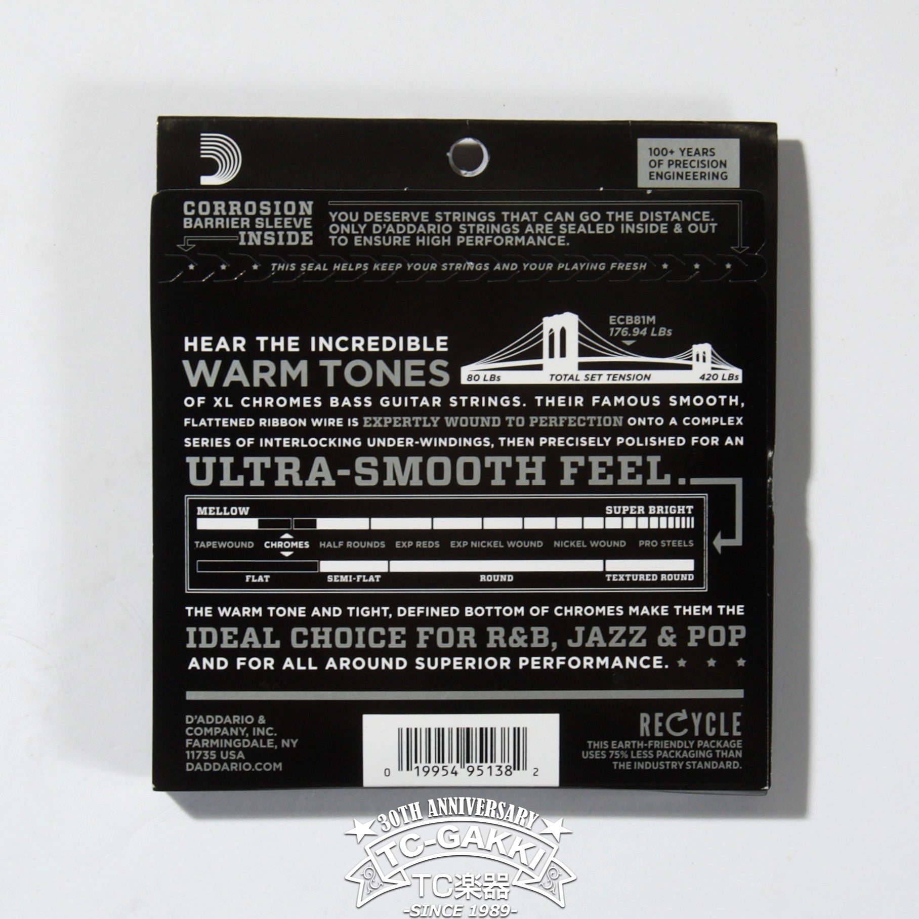 ECB81M Chromes Bass Light 45-100 Medium - TC楽器 - TCGAKKI