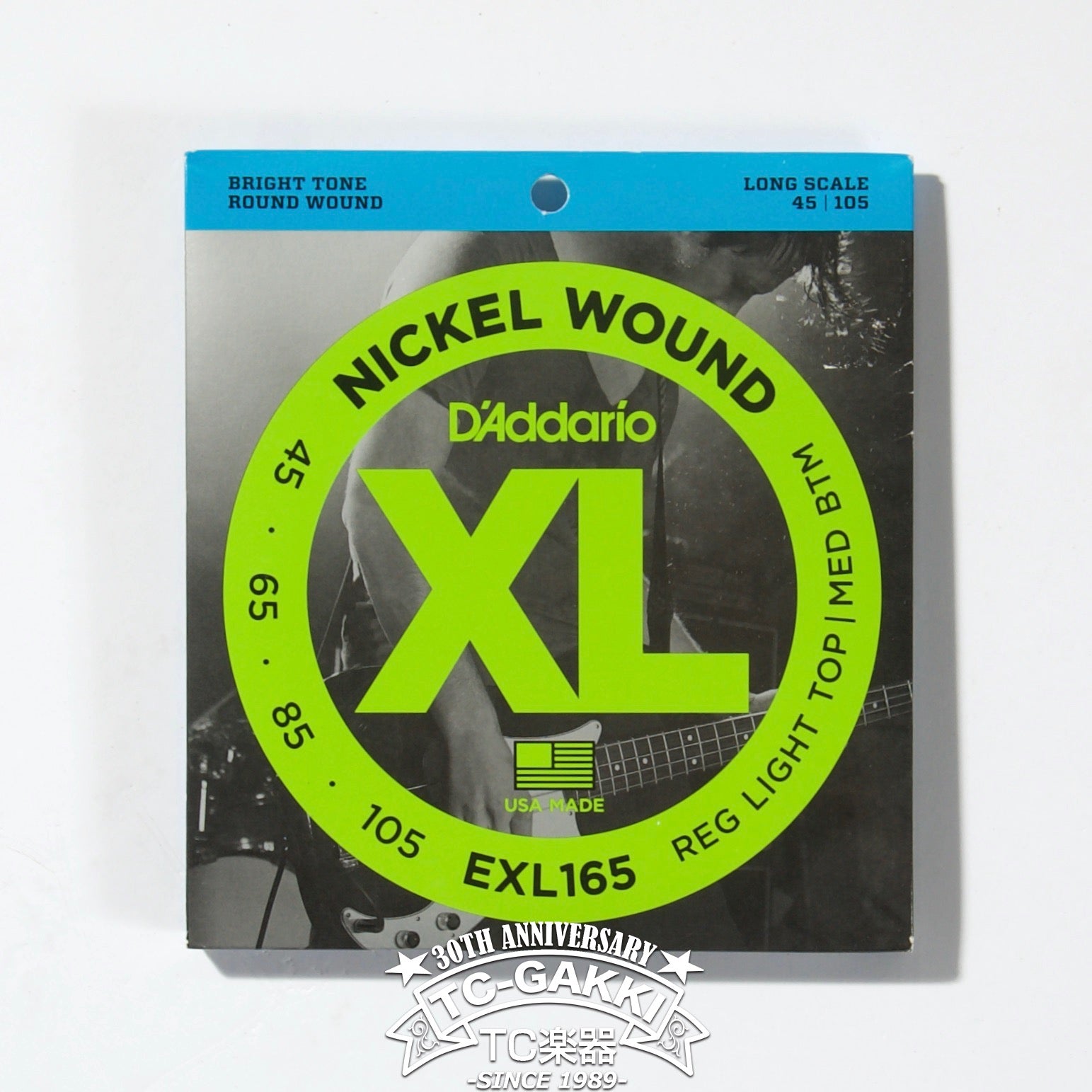 EXL165 Nickel Wound Bass Light Top Medium Bottom 45-105 - TC楽器 - TCGAKKI