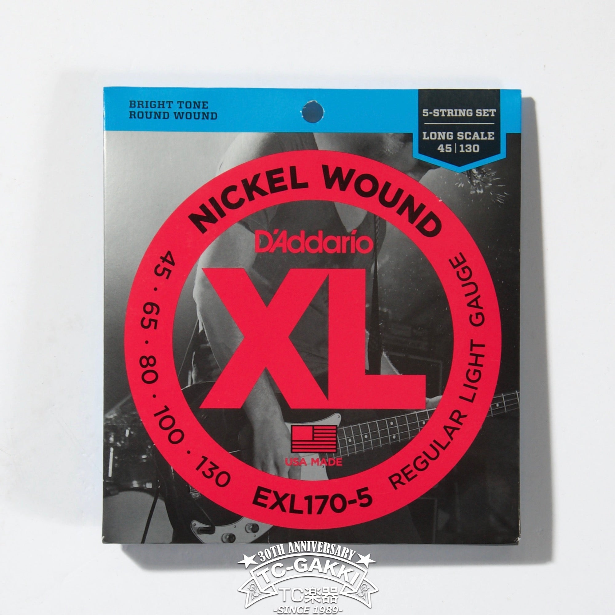 EXL170-5 Nickel Wound 5-Strings Bass Light 45-130