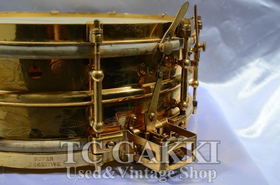 Ludwig Engraved gold-plated snare Drum - TC楽器 - TCGAKKI