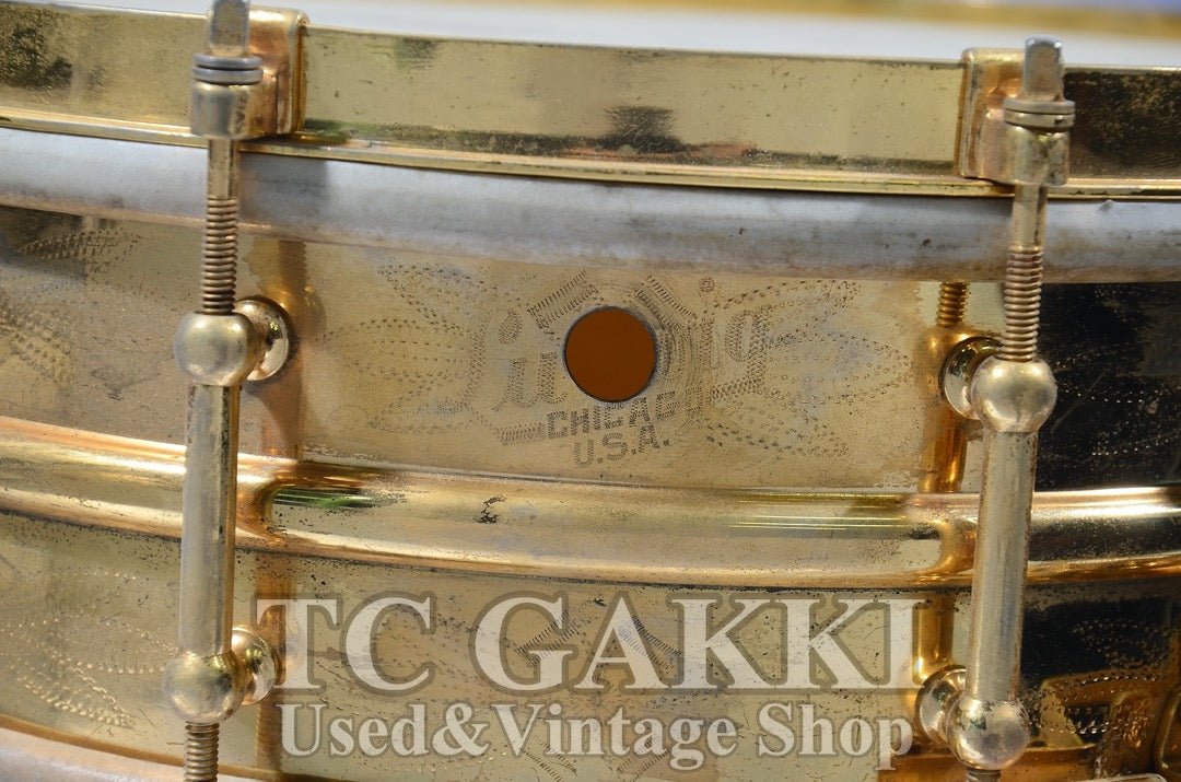Ludwig Engraved gold-plated snare Drum - TC楽器 - TCGAKKI
