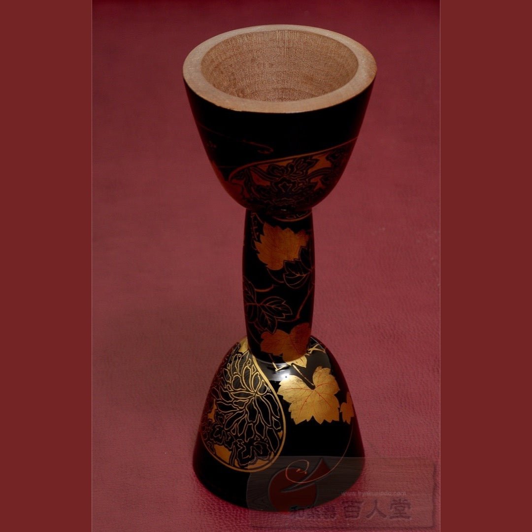 小鼓胴 瓢箪葵蒔絵小鼓胴、古革 - TC楽器 - TCGAKKI