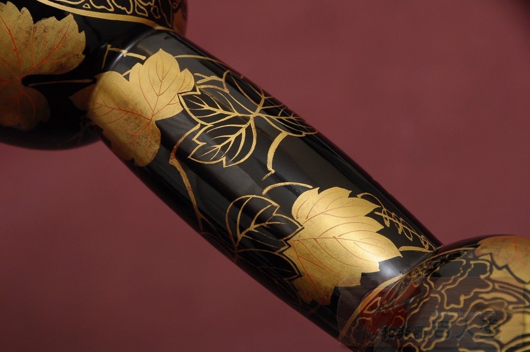 小鼓胴 瓢箪葵蒔絵小鼓胴、古革 - TC楽器 - TCGAKKI