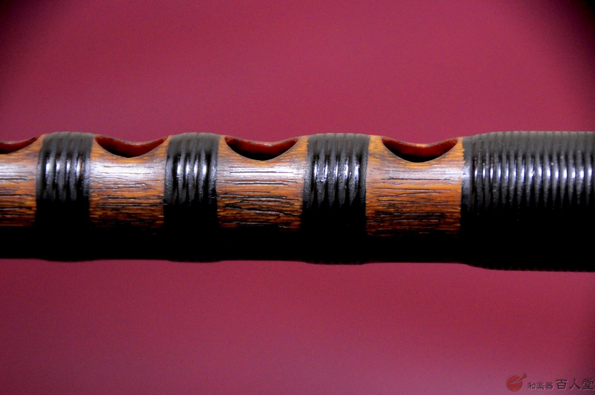 龍笛古管 煤竹櫻樺巻き - TC楽器 - TCGAKKI