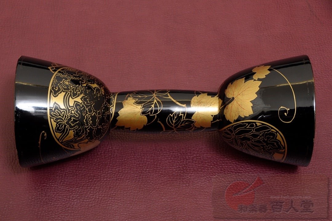 小鼓胴 瓢箪葵蒔絵小鼓胴、古革 - TC楽器 - TCGAKKI