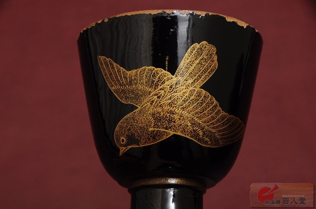 大鼓 (おおつづみ) 竹椋鳥蒔絵 大鼓古胴 - TC楽器 - TCGAKKI