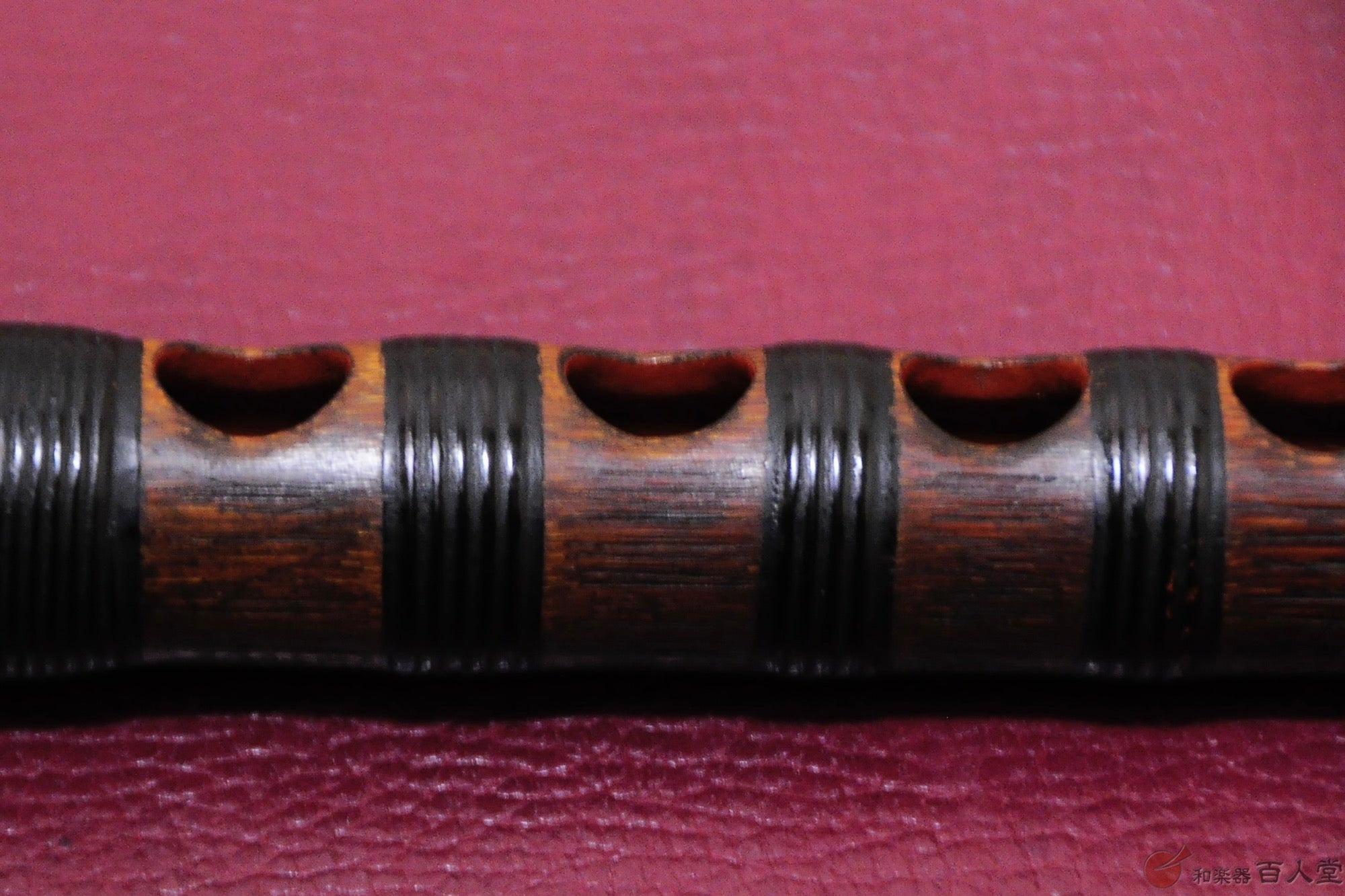 龍笛古管 煤竹櫻樺巻き - TC楽器 - TCGAKKI