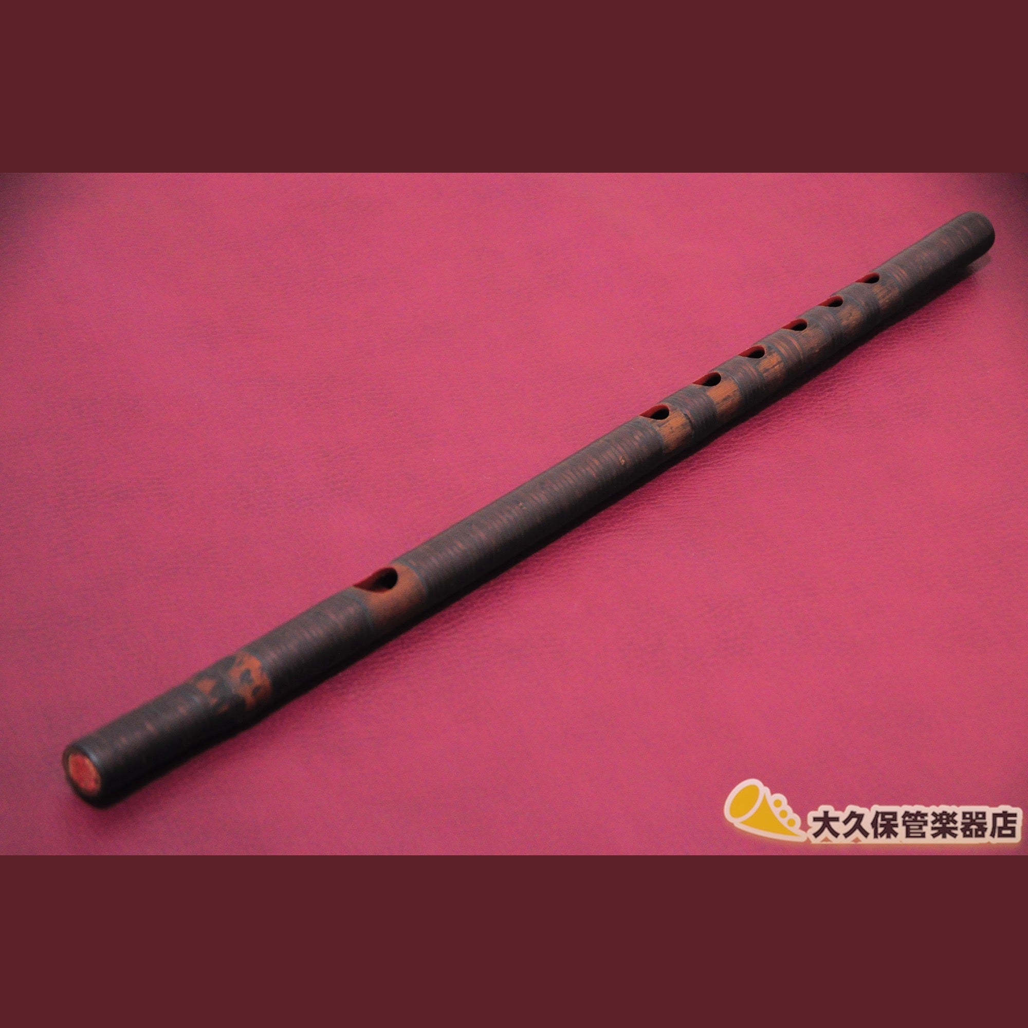Fuehiro Kagura Flute, sooty bamboo, wide Sakurababa roll