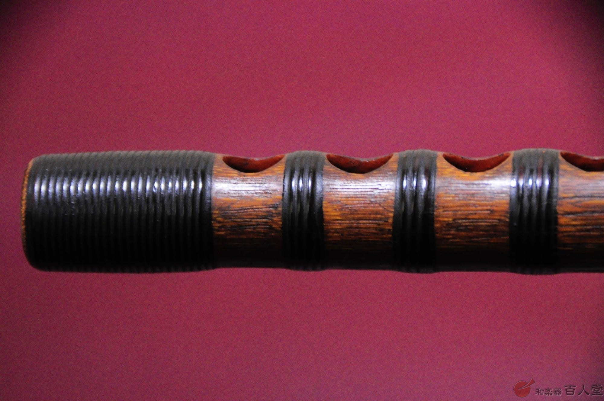 龍笛古管 煤竹櫻樺巻き - TC楽器 - TCGAKKI