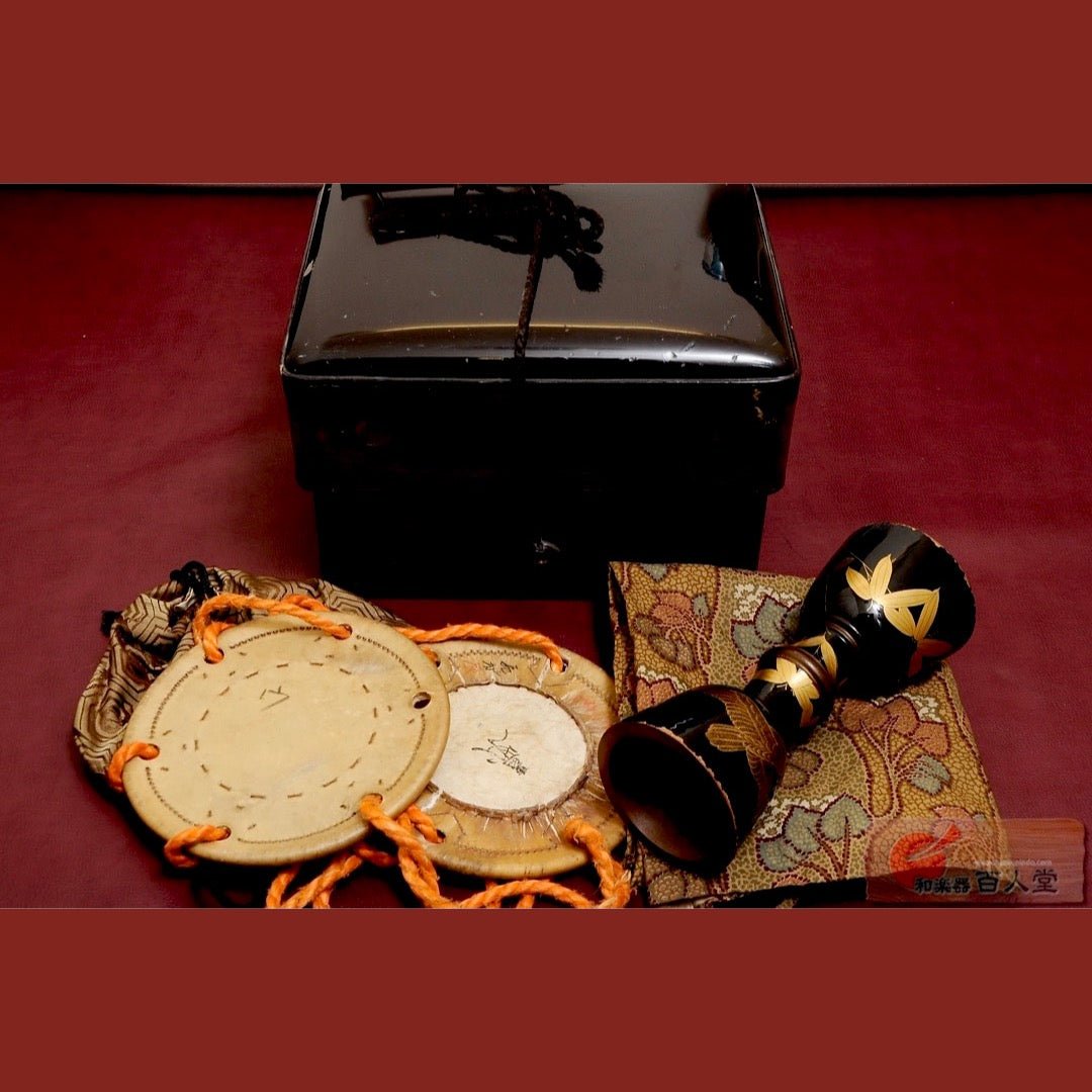 大鼓 (おおつづみ) 竹椋鳥蒔絵 大鼓古胴 - TC楽器 - TCGAKKI