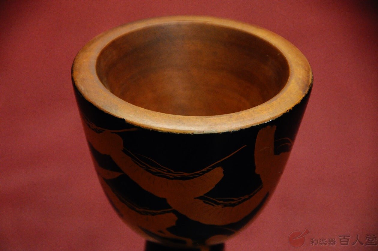 【和楽器大決算SALE!!】小鼓胴 松鶴紋様蒔絵小鼓胴 - TC楽器 - TCGAKKI