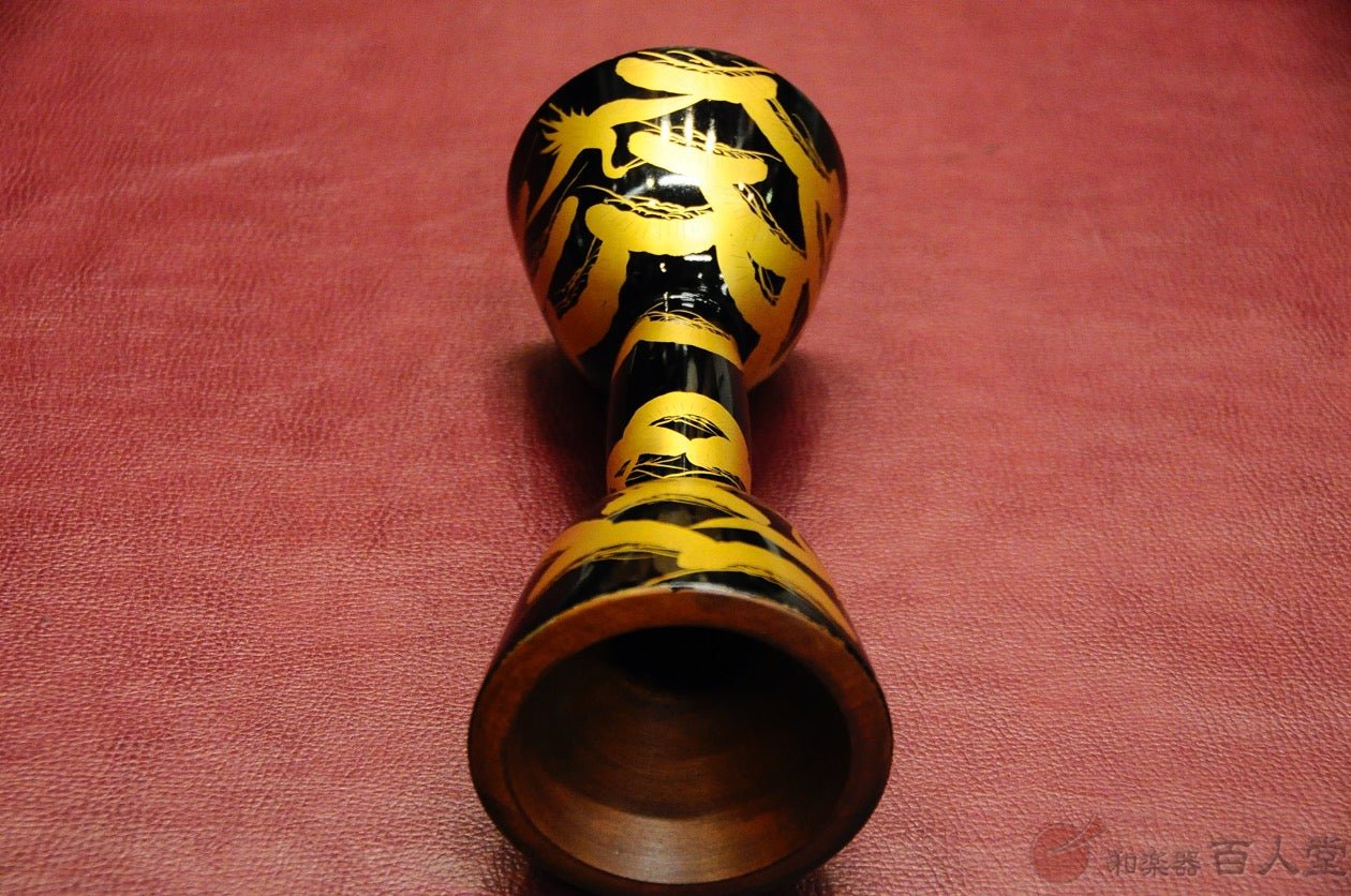 【和楽器大決算SALE!!】小鼓胴 松鶴紋様蒔絵小鼓胴 - TC楽器 - TCGAKKI