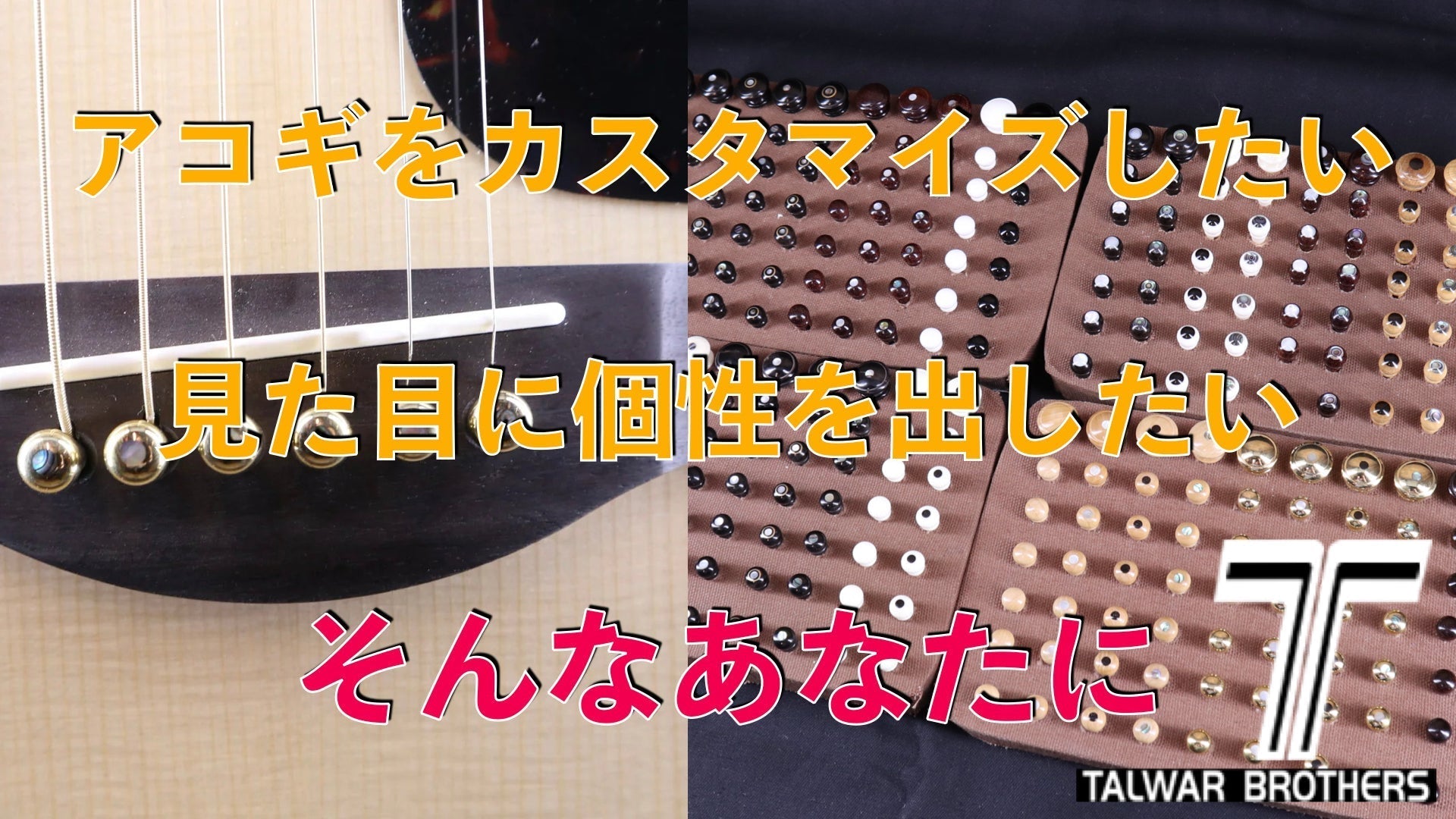 【ついに販売開始！】あなたのギターを飾るブリッジピン＆エンドピンの世界 - TC楽器 - TCGAKKI