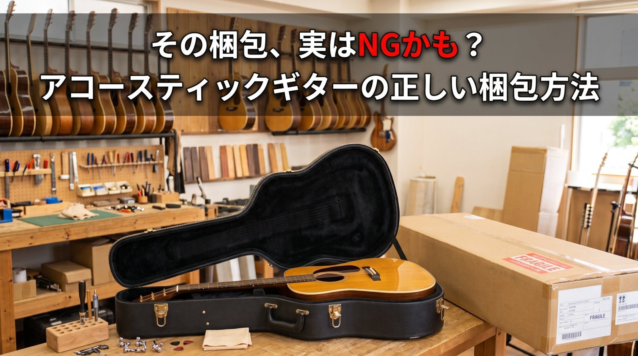 その梱包、実はNGかも？アコースティックギターの正しい梱包方法 - TC楽器 - TCGAKKI