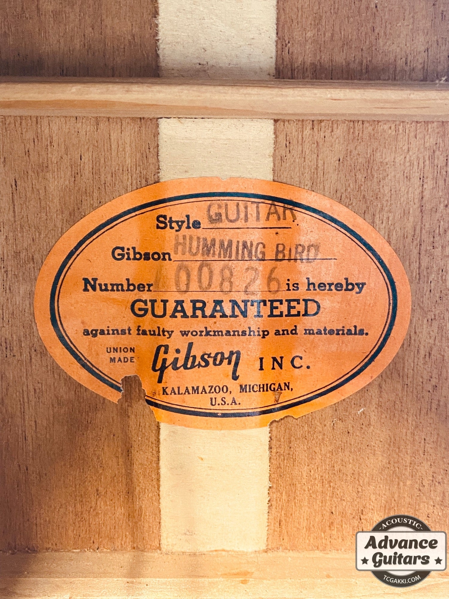 1966年製 Hummingbird - TC楽器 - TCGAKKI