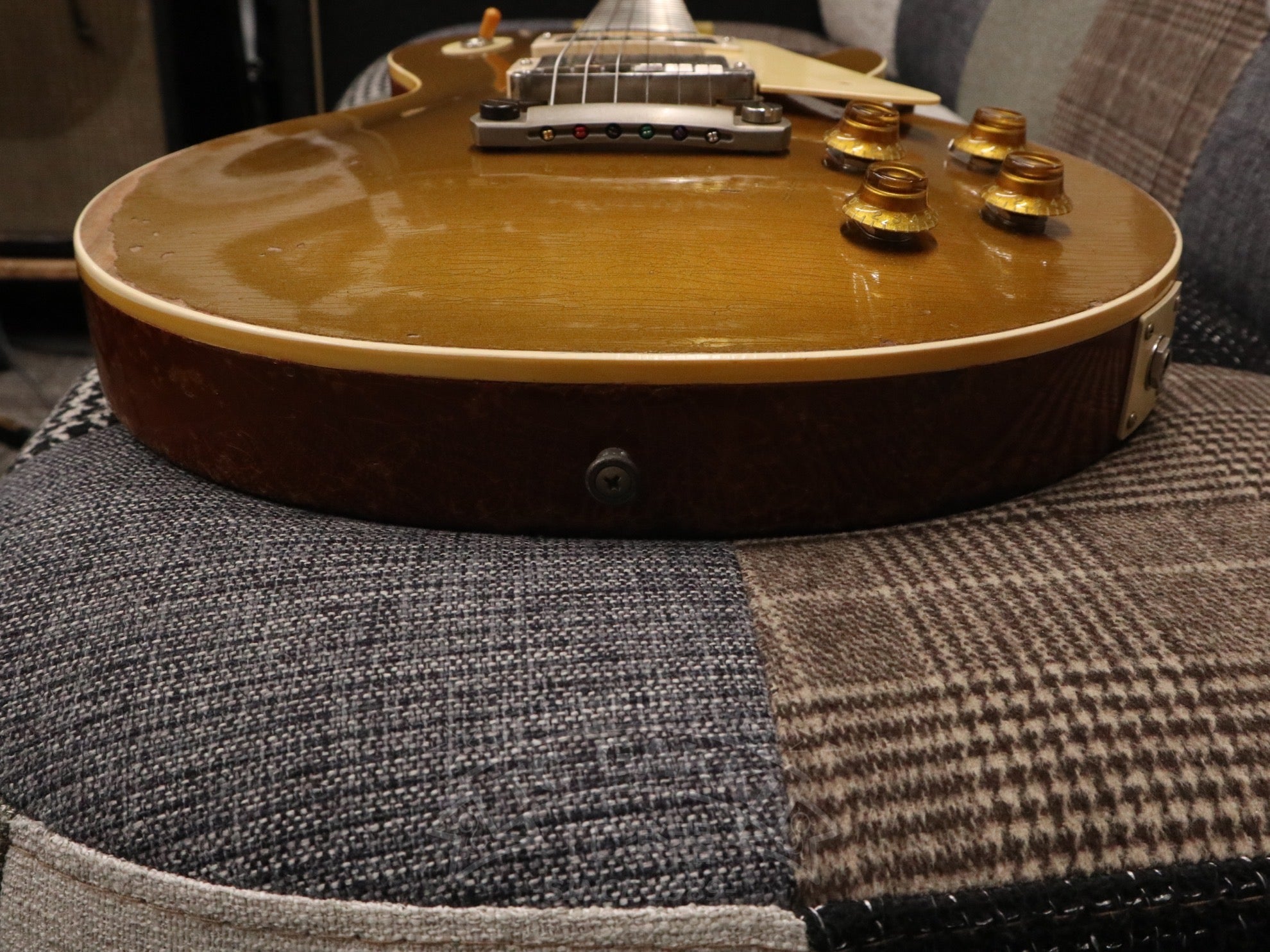 変色あり　超激レア　アンティーク　スラブ 2023 Murphy Lab 1957 Les Paul Gold top Ultra Heavy Aged