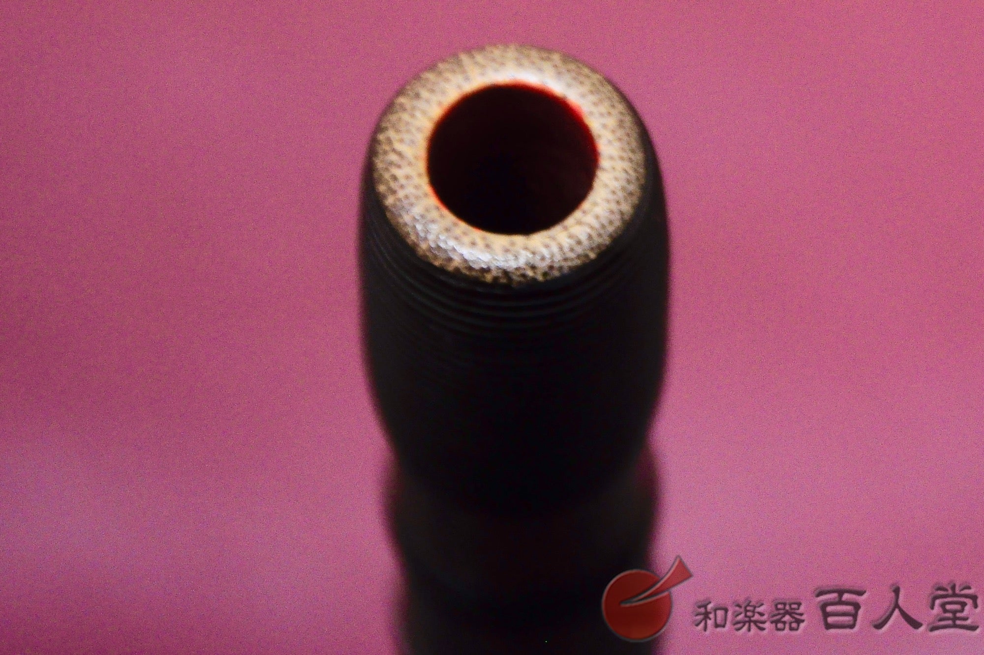 Musashino Gakki Dragon flute, sooty bamboo, rattan wrapped