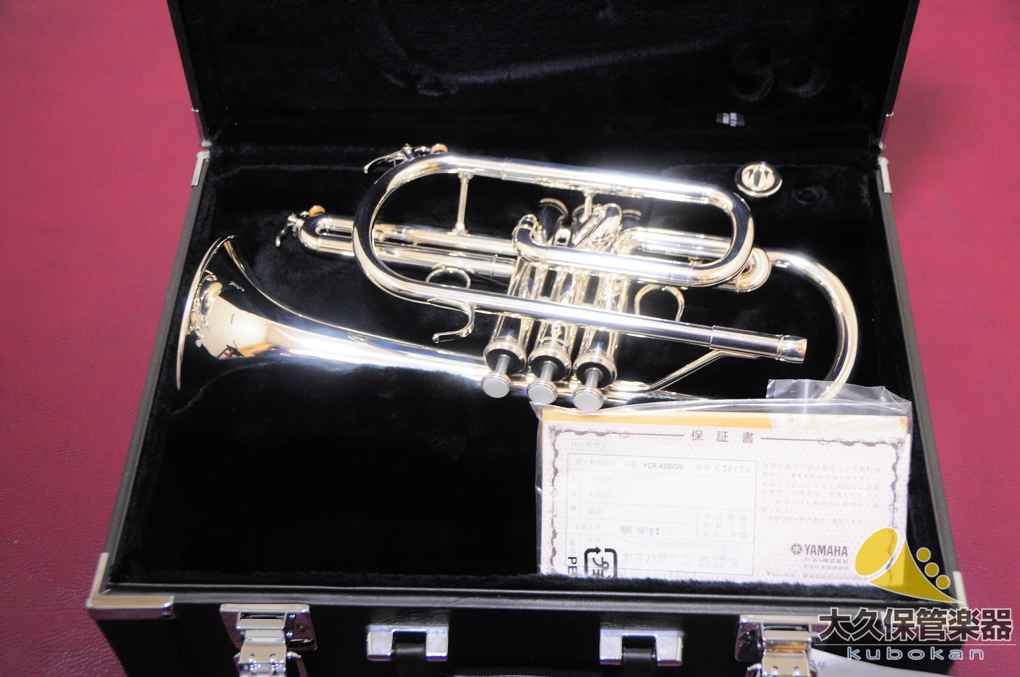 YAMAHA YCR-4330GS コルネット B♭ 純正ハードケース付き YAMAHA YCR-4330GS コルネット B♭ 純正ハードケース付き YAMAHA