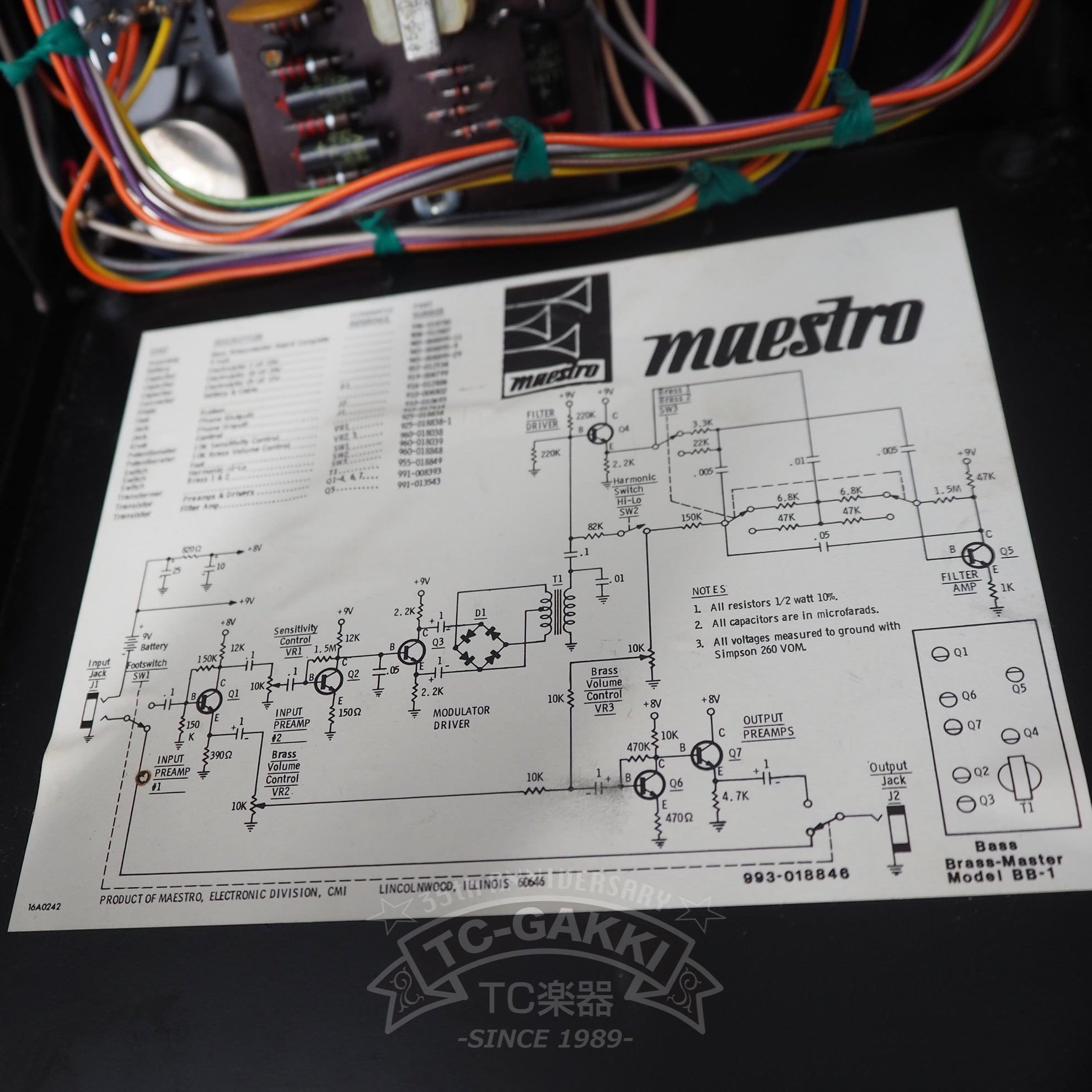 Maestro BASS BRASSMASTER Model BB-1