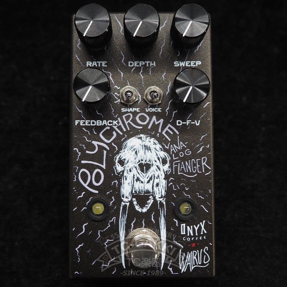WALRUS AUDIO POLYCHROME ANALOG FLANGER Black Friday 2023 Limited Onyx Edition
