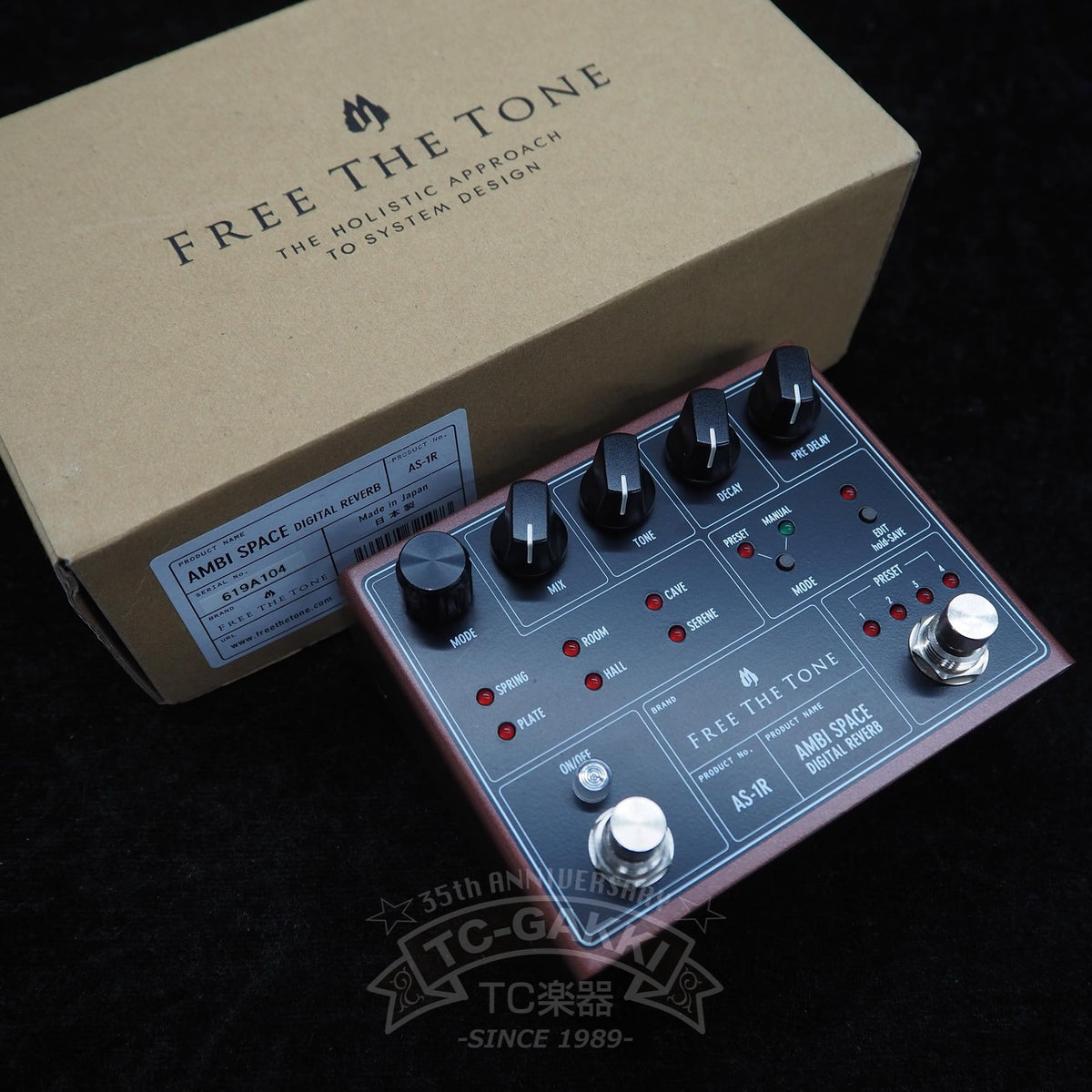 Free The Tone AS-1R AMBI SPACE DIGITAL REVERB