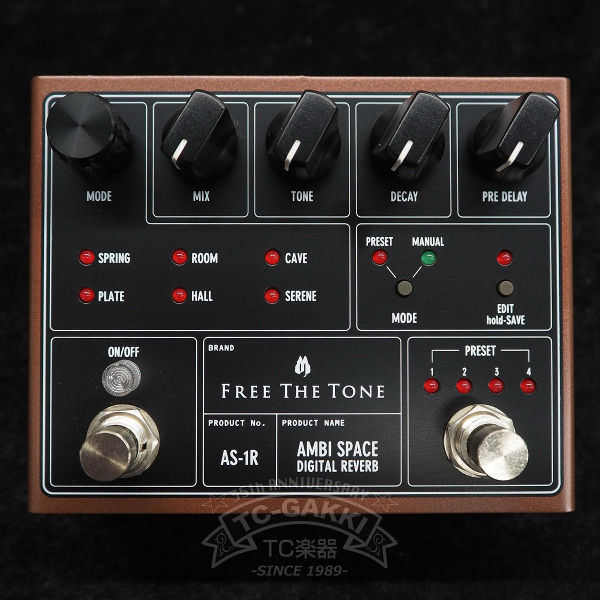 Free The Tone AS-1R AMBI SPACE DIGITAL REVERB