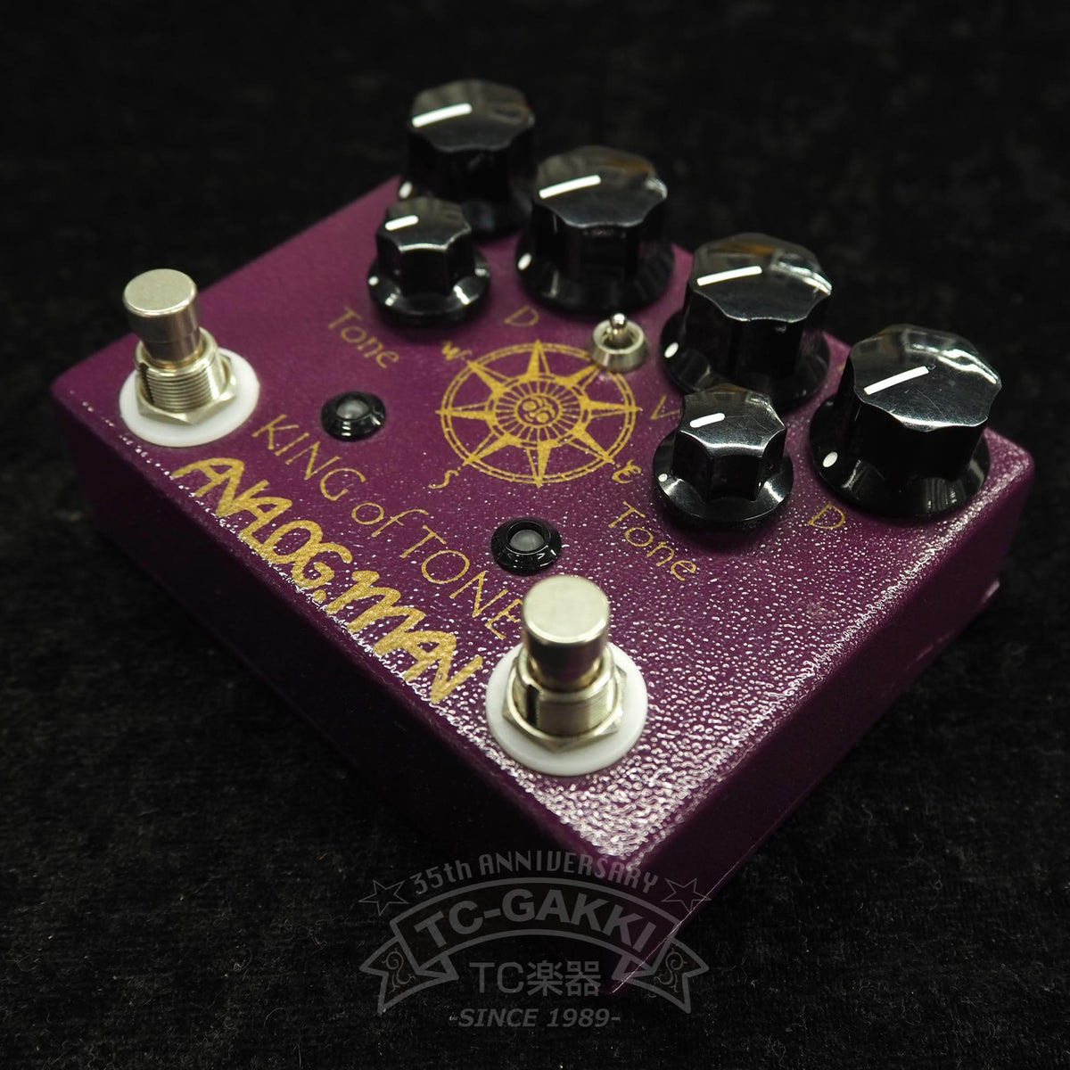 ANALOG.MAN King Of Tone Ver.4 (Hi Gain Red Side) w/Toggle Switch - TC楽器 - TCGAKKI