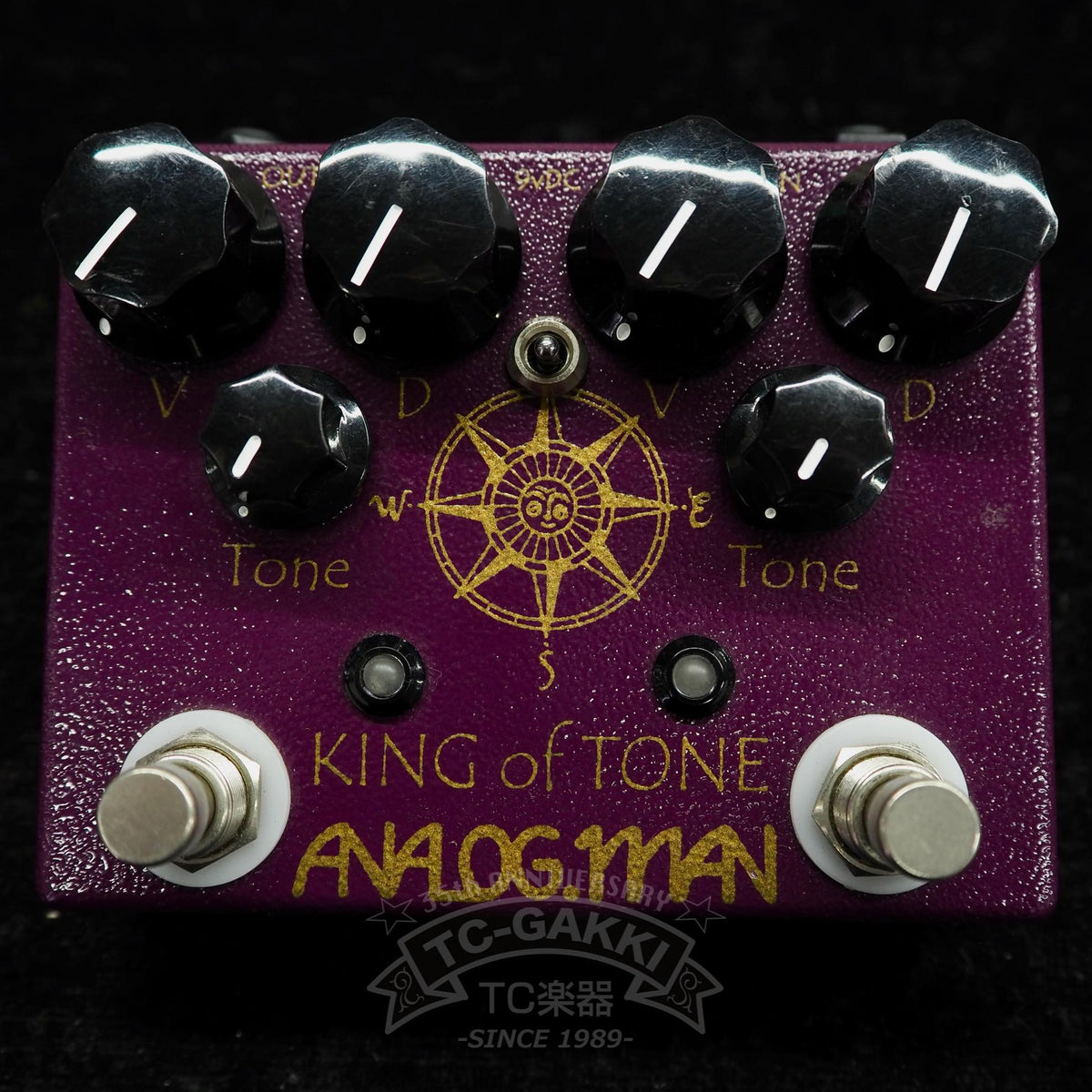 ANALOG.MAN King Of Tone Ver.4 (Hi Gain Red Side) w/Toggle Switch - TC楽器 - TCGAKKI