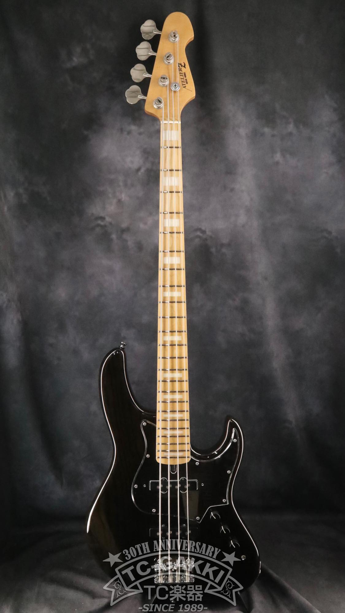 Z ATELIER ブラック エレキベース Standard BETA4 Z Atelier Beta4 アトリエZ Silver/Maple【重量3.85kg】 Black CTM ベース