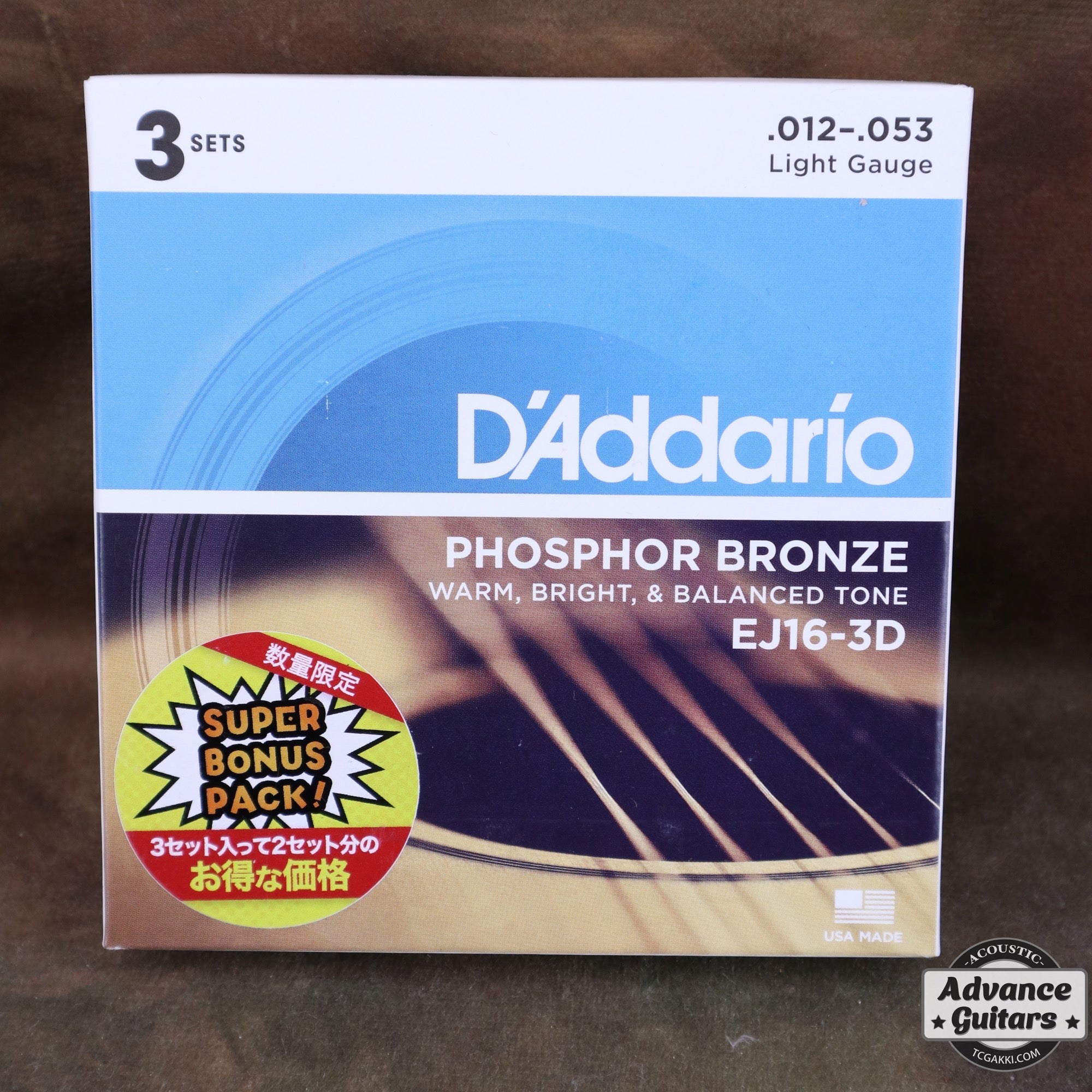 D'Addario/ EJ16 - 3DBP - TC楽器 - TCGAKKI