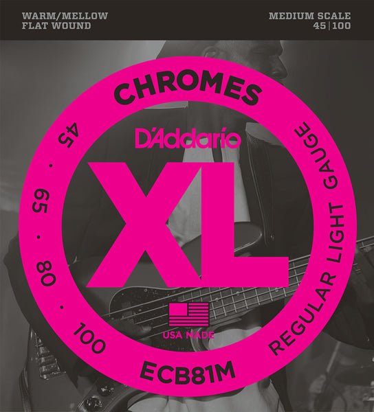 D'Addario XL CHROMES (FLAT WOUND) - TC楽器 - TCGAKKI