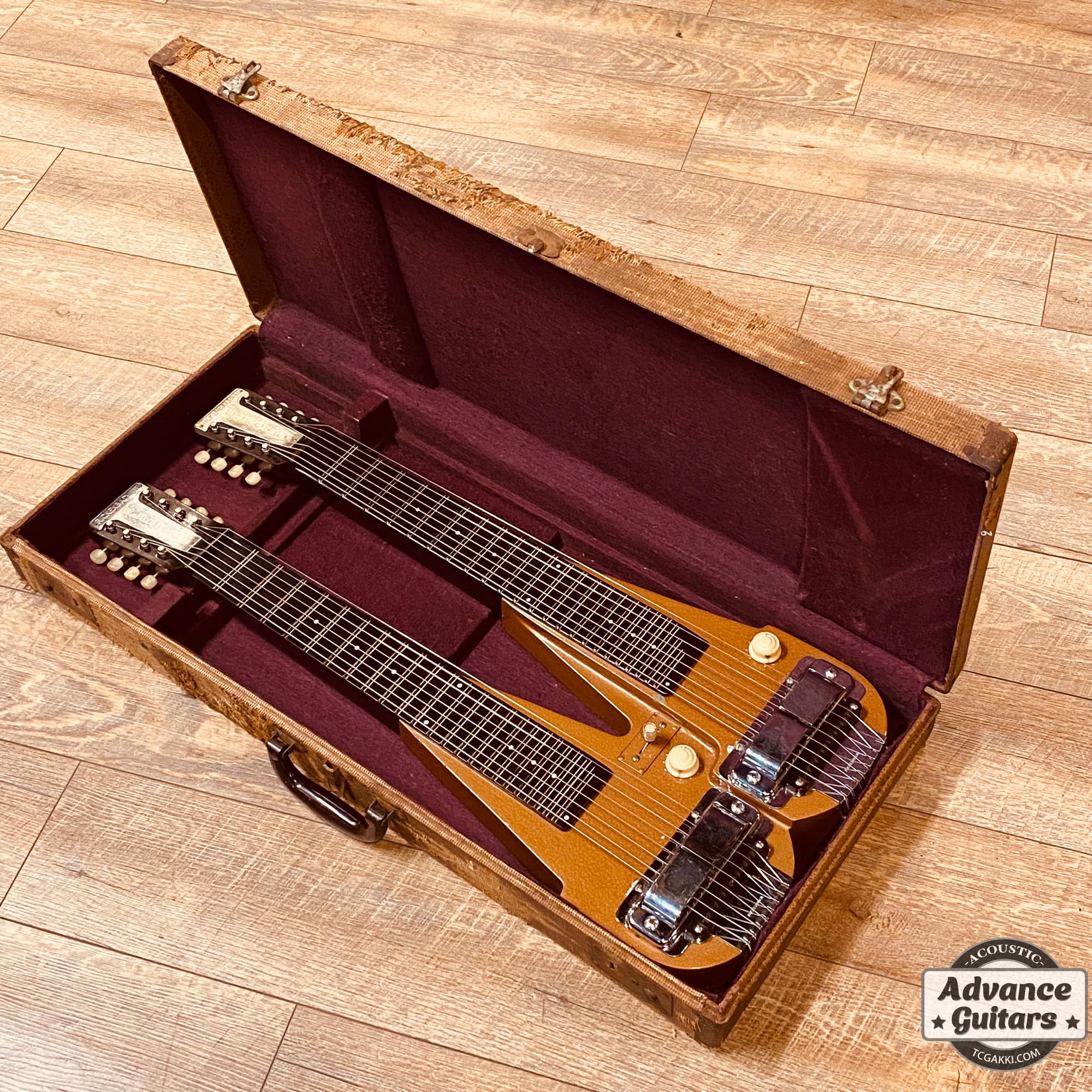 Early 1950s Double Neck Lap Steel 8 - string - TC楽器 - TCGAKKI