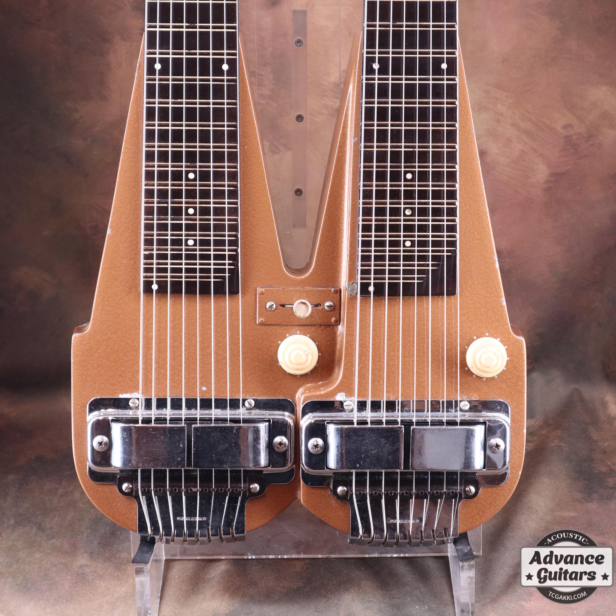 Early 1950s Double Neck Lap Steel 8 - string - TC楽器 - TCGAKKI