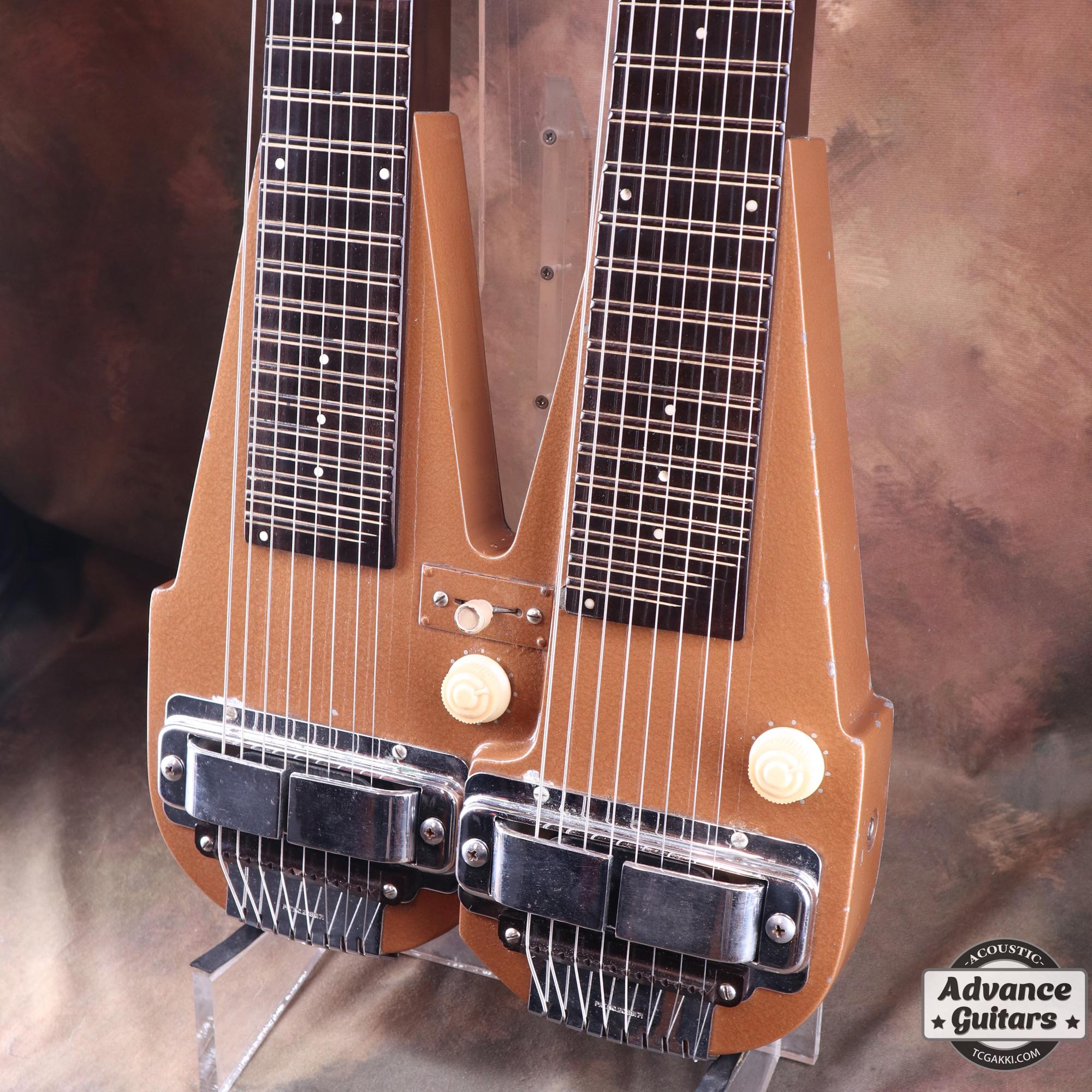 Early 1950s Double Neck Lap Steel 8 - string - TC楽器 - TCGAKKI